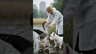 Little Dog Gentle Heart Saving The Swan rescue rescueeffortsdog dogs animals animalrescue