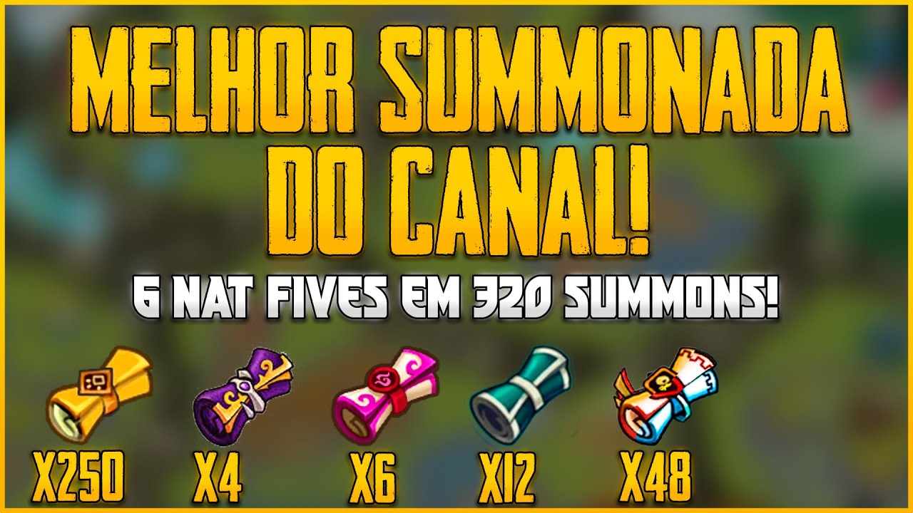 MINHA MELHOR SUMMONADA! VEIO O NAT 5 QUE EU QUERIA! - SUMMONERS WAR
