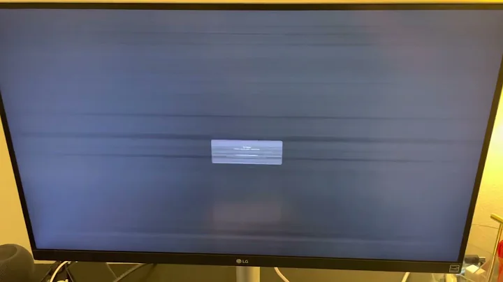 LG 27BL85U-W featuring odd video issue