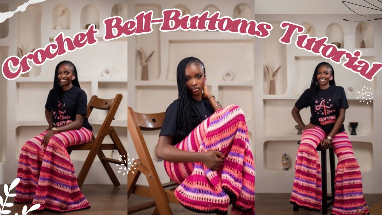 How to Crochet a Flared Bell-Bottom Palazzo Trousers PT 2 | Step by Step Tutorial