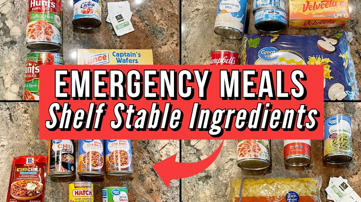 SHELF STABLE EMERGENCY MEAL PREP and STORAGE // EASY, PRACTICAL IDEAS