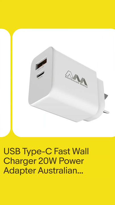 USB Type-C Fast Wall Charger 20W Power Adapter Australian Mobile Apple Samsung