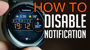 How to Disable Notification on Garmin Venu 3