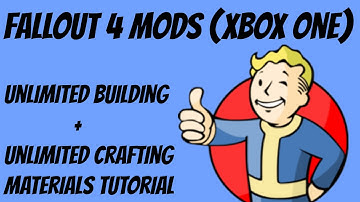 Fallout 4 Mods (Xbox One) - Unlimited Building and Crafting Materials Tutorial + Red Rocket Tour