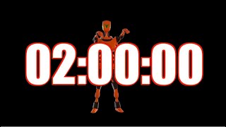 2 Hour Timer ⏲️⏰🎵 2 Hour Timer with Trap Music and Robot Dance [LOOP] - 10 seconds alarm