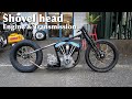②【B級チョッパー】フルカスタムオーダーのショベルリジッドの組み立て。エンジン&トランスミッション Assembly of a fully custom-ordered shovel rigid.