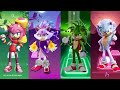 Amazing Sonic Heroes Tiles Hop Challenge! (Amy, Blaze and More)