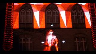 Interactive projection by SkÁkala & Moire,  Skyway 2012 Toruń