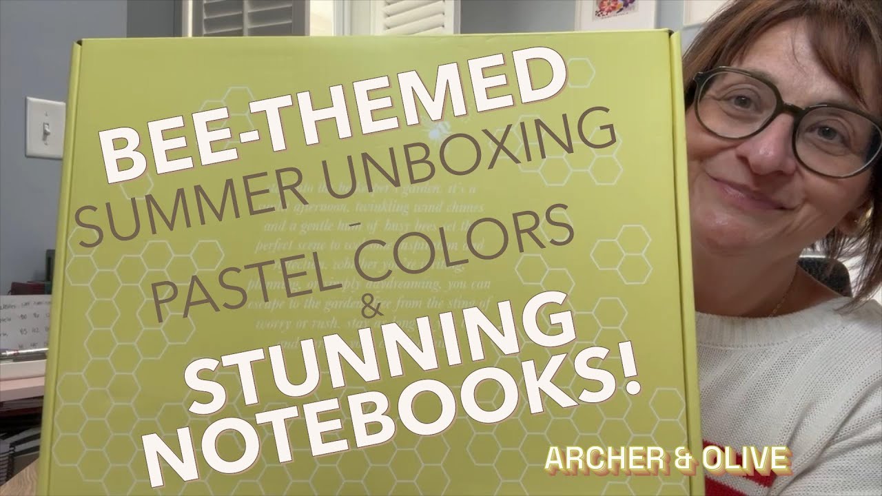 Archer & Olive Summer Subscription Box – Pastel Bee-Themed Stationery!