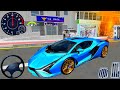 3d Driving Class #12 - Police Take My Lamborghini - Real City Driving - Android Gameplay