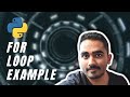 #9 PYTHON FOR LOOP EXAMPLE | Python for loop tutorial for beginners | Simple Python 3 tutorial