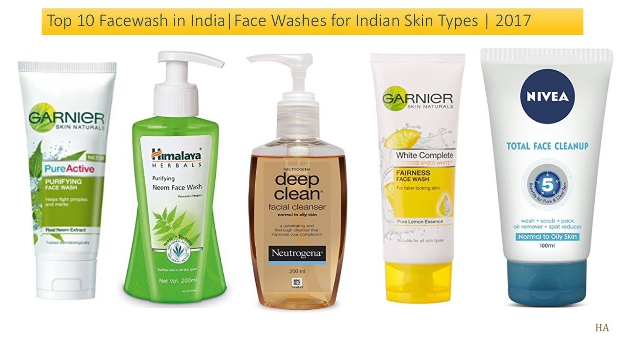 types of face wash