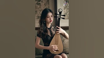 Asian Beauty Playing Chinese Pipa / 美女琵琶演奏 #ai #beauty #musical instrument #樂器