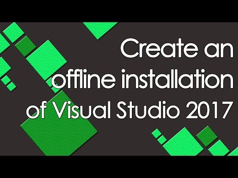 Create an offline installation of Visual Studio 2017