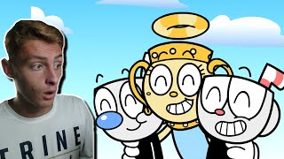 THE UNSTOPPABLE TRIO! CUPHEAD DLC CARTOON RAP BATTLE: PART 3 | REACTION