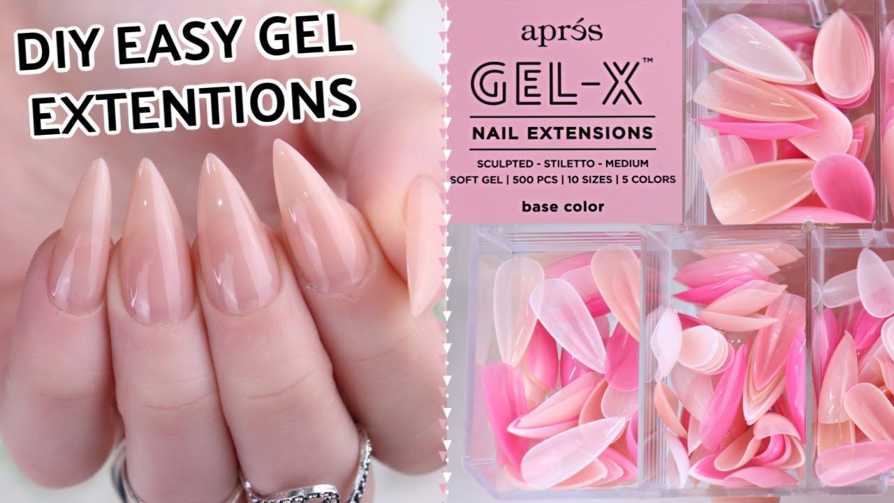 TRYING APRES GEL-X NAIL EXTENSION SYSTEM - NO DRILL HAND FILE ONLY 