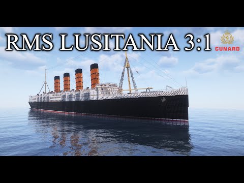 RMS Lusitania Sea Trials 3:1 scale DOWNLOAD