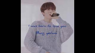 Bang Yedam - I was born to love you