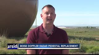 Boise Doppler radar dome is removed, Doppler radar down for two more weeks