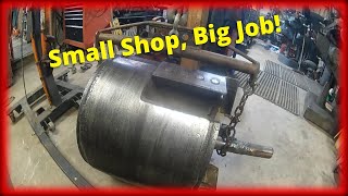 How to repair a extremally worn bearing fit on a wood chipper drum by LoweLife Machining 5,041 views 5 months ago 28 minutes