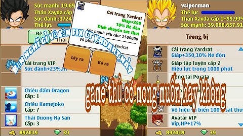 Ngọc Rồng Online | admin fix lại cải trang yadart game thủ nên vui hay buôn.