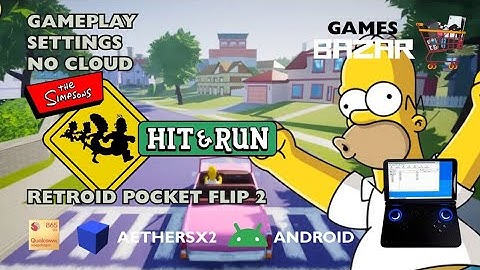 The Simpsons Hit & Run ANDROID SETTINGS AetherSX2 Retroid pocket flip 2 #games#aethersx2#ps2