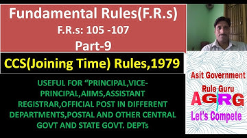 CCS(Joining Time) Rules,1979
