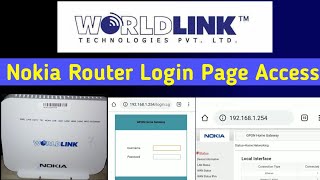 Worldlink Nokia Router Login Page Access How To Access Worldlink Router Login Page