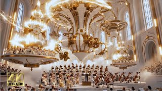 Magical Cloud City of Gold 🎄 Ethereal Winter Dream (Flying Through Aurelia Prime)