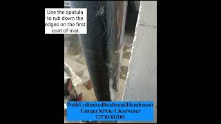 Repair A Crack In A Cast Iron Pipe With Fibergl Resin And Mat.