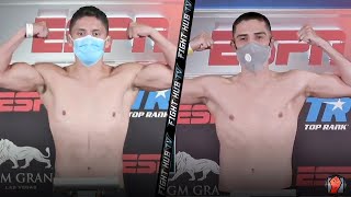 GIOVANI SANTILLAN VS. ANTONIO DEMARCO - FULL WEIGH IN AND FACE OFF VIDEO