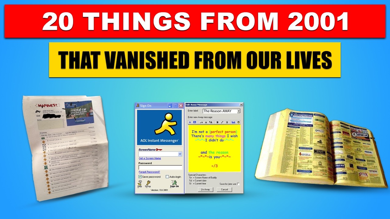 20 Things From 2001 That VANISHED From Our Lives - YouTube