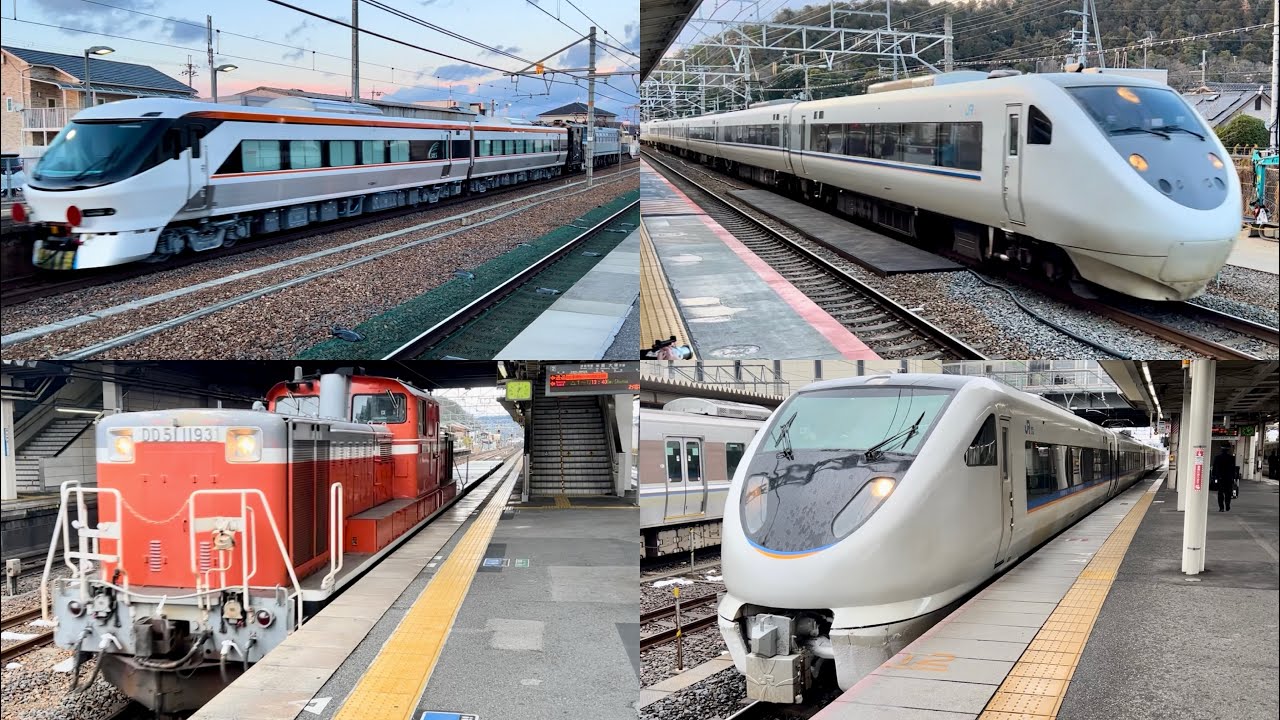 【新型特急385系の甲種輸送が登場！ネタが多すぎる琵琶湖線電車集！681系サンダーバード代走やDD51米原訓練・特急しらさぎ・新快速の高速通過も！】山科・守山・篠原・能登川・米原駅にて！