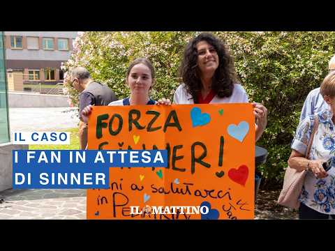 Video Sinner al San Raffaele, fan si radunano in attesa della sua uscita