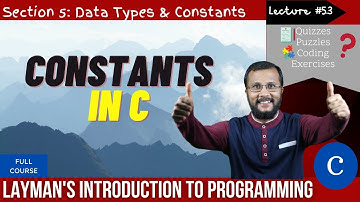 5.3. Constants in C  | Complete C programming course | Sunil Dhimal