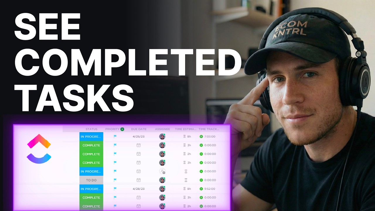 How to See Completed Tasks in ClickUp (2026) | Task Views - YouTube