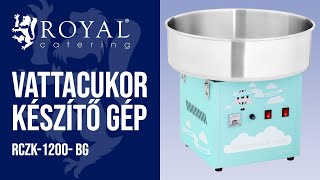 Vattacukor készítő gép Royal Catering RCZK-1200- BG | A termék bemutatása 10011084