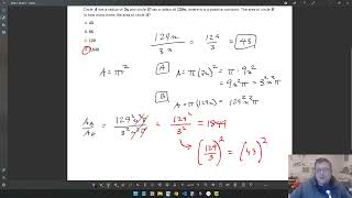 SAT Math Drill #1 -- Full Solutions