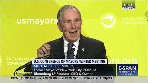 Michael Bloomberg Addresses Conference of Mayors, Jan 25 2019