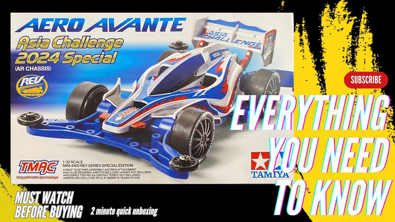 Tamiya Mini 4WD - Aero Avante Asia Challenge 2024 [AR] (UNBOXING
