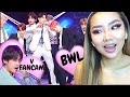 Most viewed fancam in the world  bts boy with luv live performance  v focus   reaction