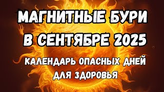 Магнитные бури в сентябре 2025. Календарь магнитных бурь на сентябрь 2025: самые опасные дни месяца.