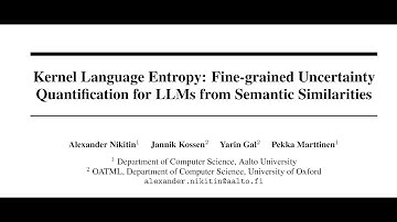 [QA] Kernel Language Entropy: Uncertainty Quantification for LLMs from Semantic Similarities