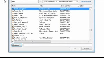 CSUN-OUTLOOK 2010-Create & Use a Distribution Group