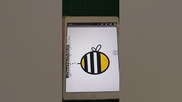 How to draw bee 🐝 in procreate