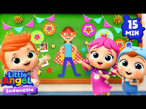 Ibuku adalah Pahlawan Super 🦸‍♀️ Little Angel | Kumpulan Lagu Anak | Bahasa Indonesia