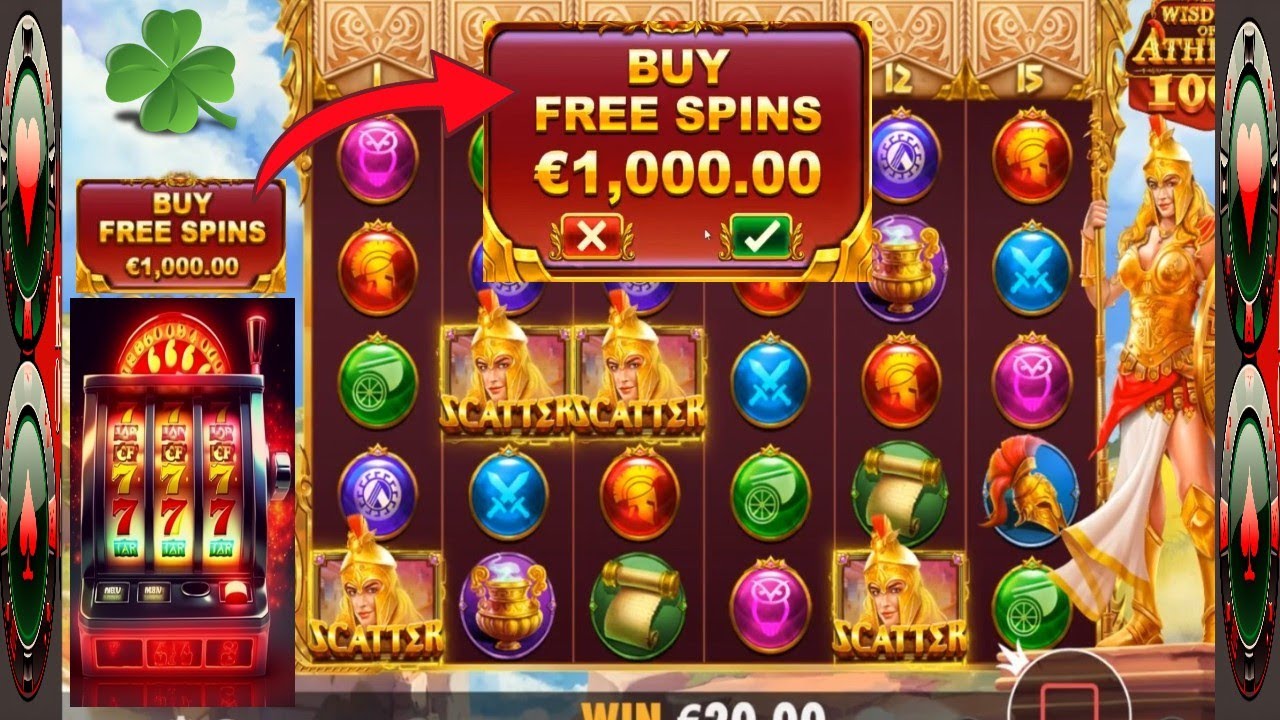 Go go Miss Athena ️ ️ 1000€ de BUY BONUS ️ ️ Slot WISDOM OF ATHENA 1000 ...