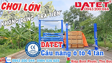 Cầu nâng ô tô 2 trụ 4 tấn đạt chuẩn CE châu Âu giá siêu tốt cuối năm #caunangoto #thietbiotodactin