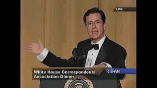 Stephen Colbert Roasts Bush at 2006 White House Correspondents Dinner