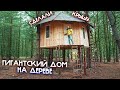 ГИГАНТСКИЙ ДОМ НА ДЕРЕВЕ 5 ч - ДОМ В ЛЕСУ - сделали крышу